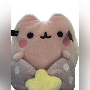 Gund Pink‎ PUSHEEN Plush With Purple Bow